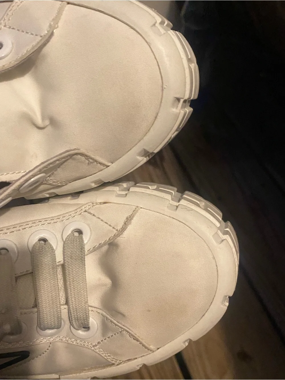👟DOUBLE WHEEL RE-NYLON GABARDINE Inspired Platform Sneakers!! 🤩 high quality!!